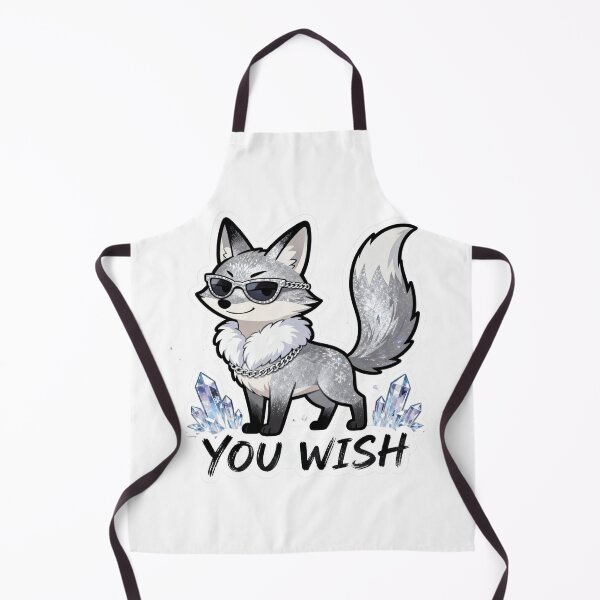 Item preview, Cold Silver Fox Sticker YOU WISH 1 designed and sold by HealthyEnvy.