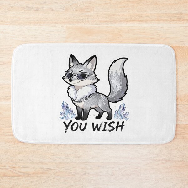 Item preview, Cold Silver Fox Sticker YOU WISH 1 designed and sold by HealthyEnvy.