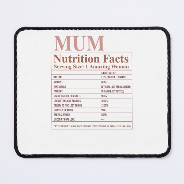 Item preview, Mum Nutrition Facts designed and sold by krystalRomanart.