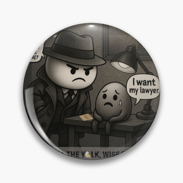 Item preview, Yolk Under Interrogation designed and sold by Wobble Studio.
