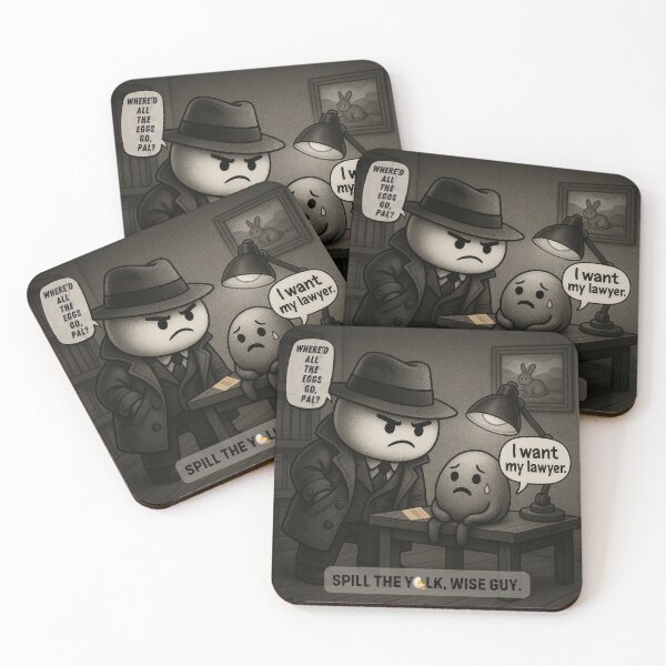 Item preview, Yolk Under Interrogation designed and sold by Wobble Studio.