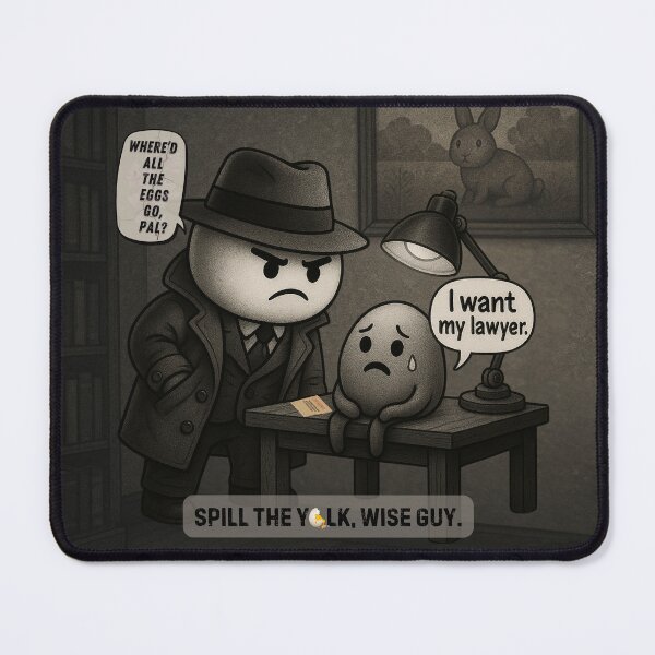 Item preview, Yolk Under Interrogation designed and sold by Wobble Studio.