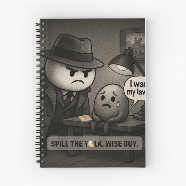 Item preview, Yolk Under Interrogation designed and sold by Wobble Studio.