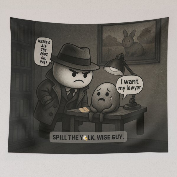 Item preview, Yolk Under Interrogation designed and sold by Wobble Studio.
