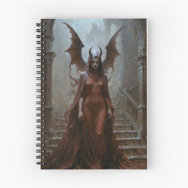 Item preview, Lilith In Red Dress Gothic Demoness Art designed and sold by DarkHolyQueen.