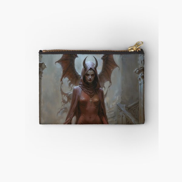 Item preview, Lilith In Red Dress Gothic Demoness Art designed and sold by DarkHolyQueen.