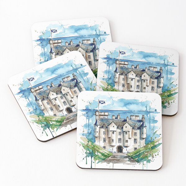 Item preview, Watercolour illustration of Dunbeath Castle, Caithness, Scotland designed and sold by davidelder.