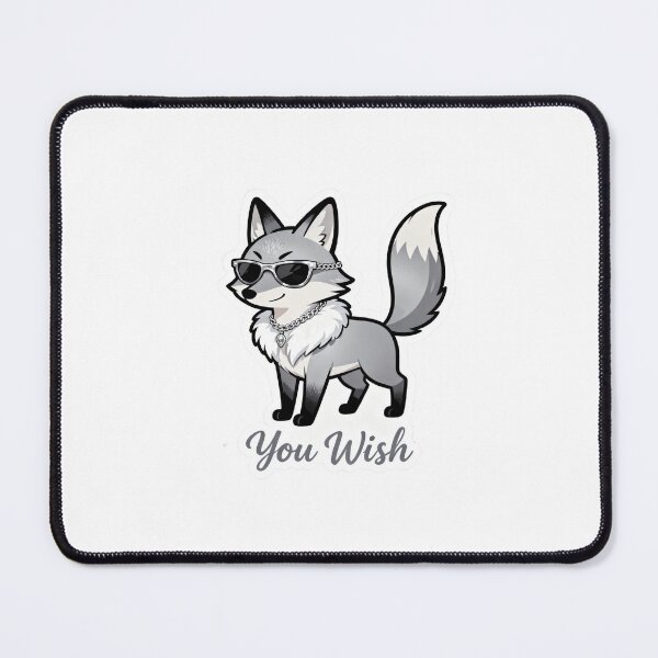 Item preview, Cold Silver Fox Sticker YOU WISH 2 designed and sold by HealthyEnvy.