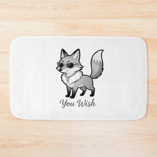 Item preview, Cold Silver Fox Sticker YOU WISH 2 designed and sold by HealthyEnvy.