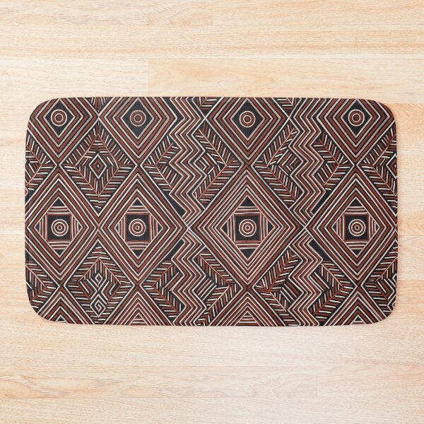 Item preview, Ochre Geometry: South-Eastern Australian Heritage Pattern Print designed and sold by FreiherrPK.