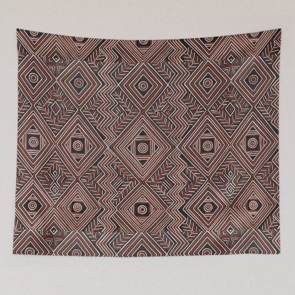 Item preview, Ochre Geometry: South-Eastern Australian Heritage Pattern Print designed and sold by FreiherrPK.
