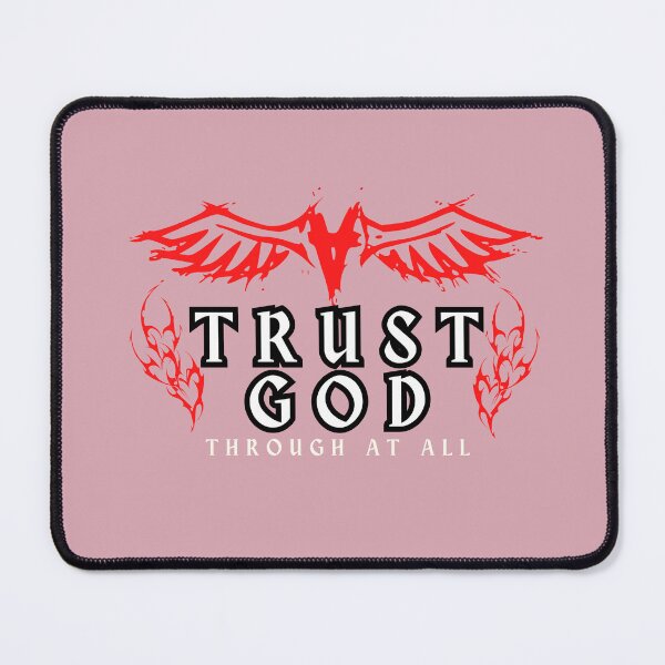Item preview, Trust God Through It All – Inspirational Christian Faith Quote Typography designed and sold by FaithVerseDesigns.