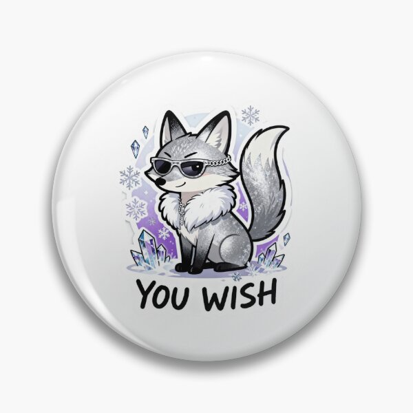 Item preview, Cold Silver Fox Sticker YOU WISH 3 designed and sold by HealthyEnvy.