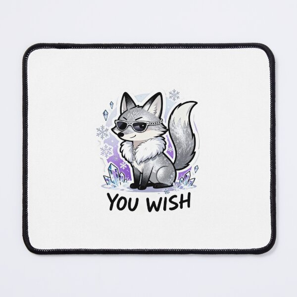 Item preview, Cold Silver Fox Sticker YOU WISH 3 designed and sold by HealthyEnvy.