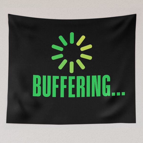 Item preview, Buffering... Green Meme Typography designed and sold by Memes N Lore .