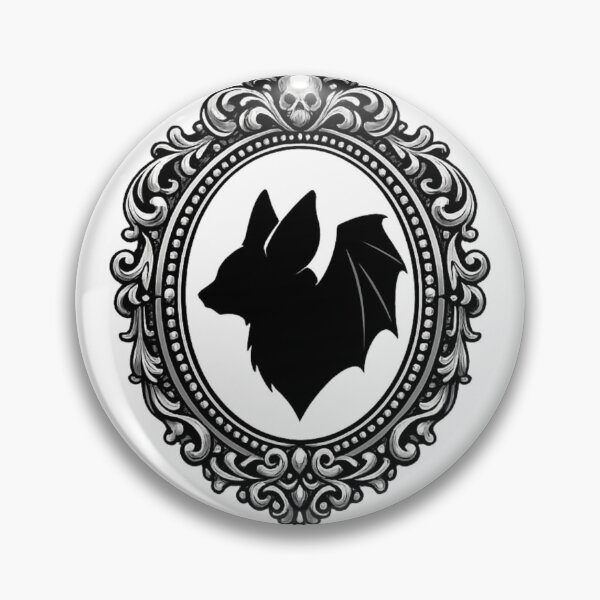 Item preview,  Victorian Bat Cameo - Dark Academia Gothic Silhouette designed and sold by Retro Mood Co.