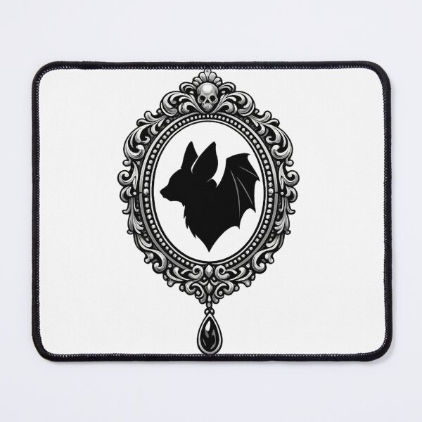 Item preview, Victorian Bat Cameo - Dark Academia Gothic Silhouette designed and sold by Retro Mood Co.