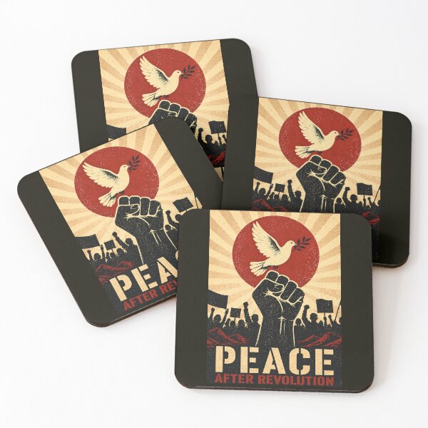 Item preview, Vintage Peace After Revolution Stencil Protest Art designed and sold by thelivingrp.