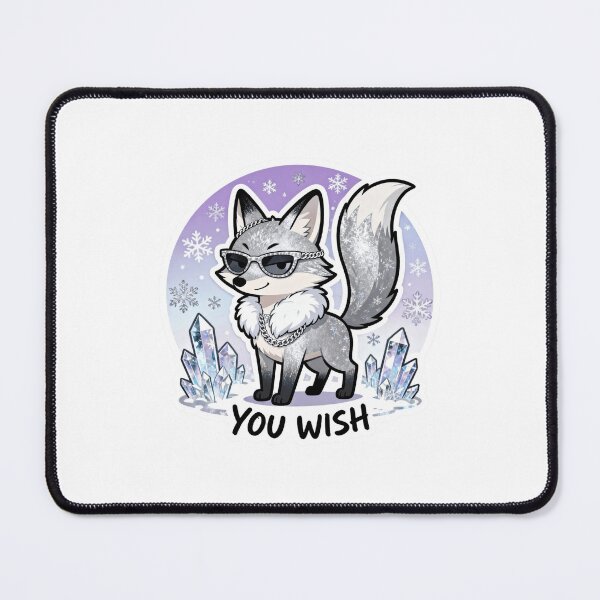 Item preview, Cold Silver Fox Sticker YOU WISH 4 designed and sold by HealthyEnvy.