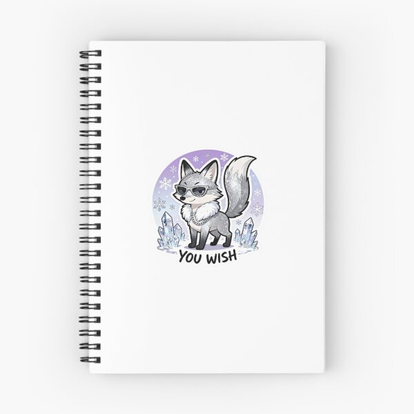 Item preview, Cold Silver Fox Sticker YOU WISH 4 designed and sold by HealthyEnvy.