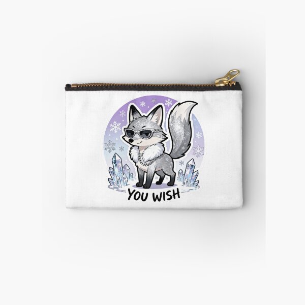 Item preview, Cold Silver Fox Sticker YOU WISH 4 designed and sold by HealthyEnvy.
