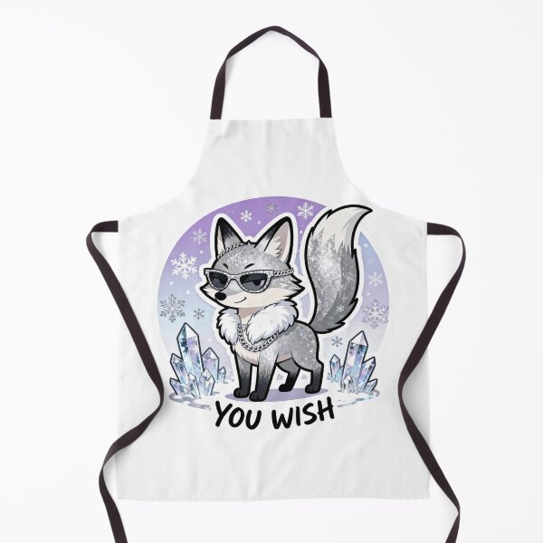 Item preview, Cold Silver Fox Sticker YOU WISH 4 designed and sold by HealthyEnvy.