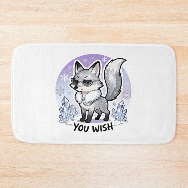 Item preview, Cold Silver Fox Sticker YOU WISH 4 designed and sold by HealthyEnvy.