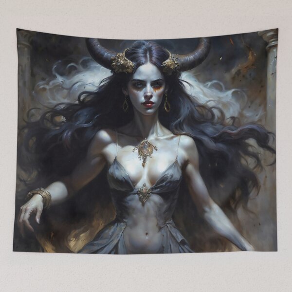 Item preview, Ritual Dance Of Lilith Gothic Demon Queen Art designed and sold by DarkHolyQueen.