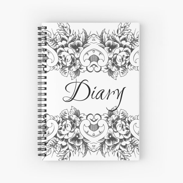 Gothic/Victorian Style Diary Spiral Notebook