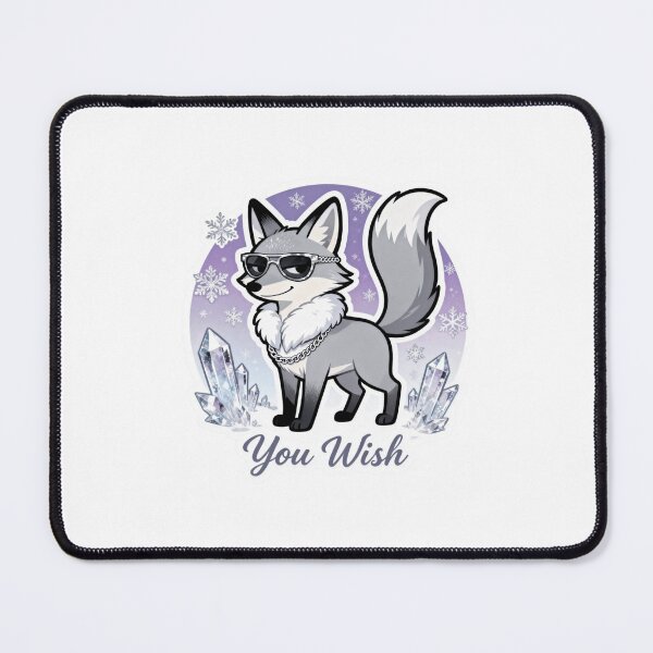 Item preview, Cold Silver Fox Sticker YOU WISH 5 designed and sold by HealthyEnvy.