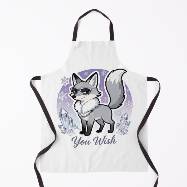 Item preview, Cold Silver Fox Sticker YOU WISH 5 designed and sold by HealthyEnvy.