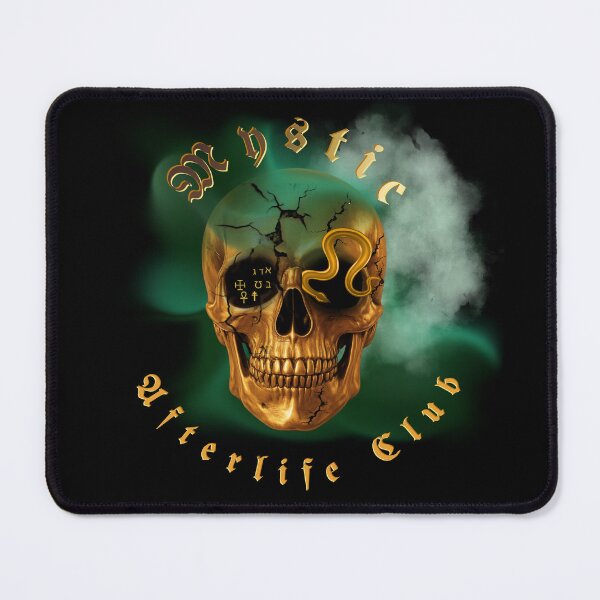 Item preview, Mystic Alchemy Golden Skull with Snake – Afterlife Club Edition designed and sold by MilaVibeStudio.