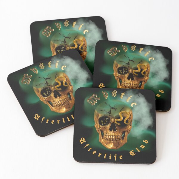Item preview, Mystic Alchemy Golden Skull with Snake – Afterlife Club Edition designed and sold by MilaVibeStudio.