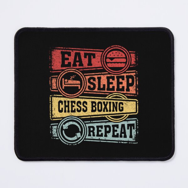 Item preview, Eat Sleep Chess boxing Repeat designed and sold by GabbyKash.