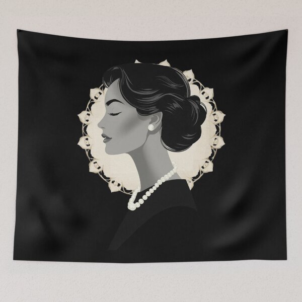 Item preview, Timeless Beauty Vintage Feminine Portrait Elegant Design designed and sold by YourTrendyTees.