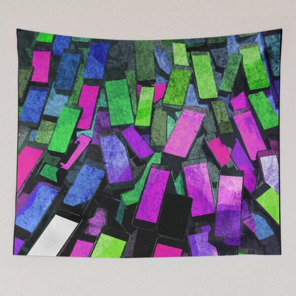 Item preview, Abstract phone designed and sold by kinpirks.