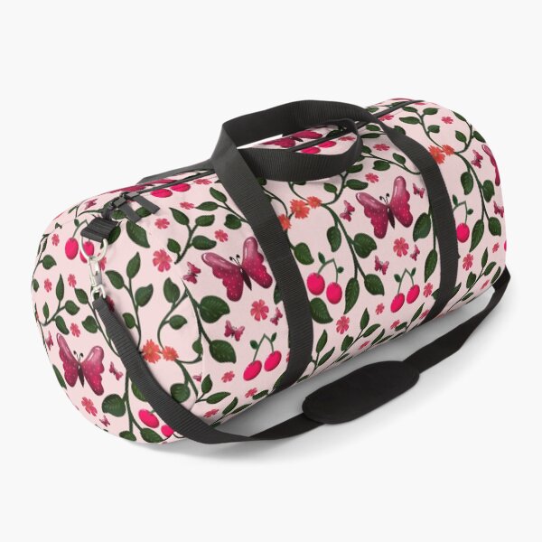 Item preview, Cute Cherry Butterfly Pattern, Glossy Kawaii Fruit Floral Seamless Design, Pink Aesthetic Summer Cute Pattern designed and sold by HopeAndHustle.