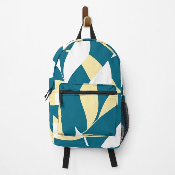 Item preview, Blue Botanical Leaf Pattern with White and Pale Yellow designed and sold by studioart.