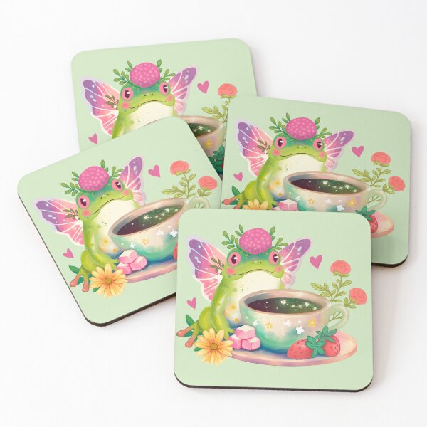 Item preview, Frog Tea Party designed and sold by PaintByRainbow.