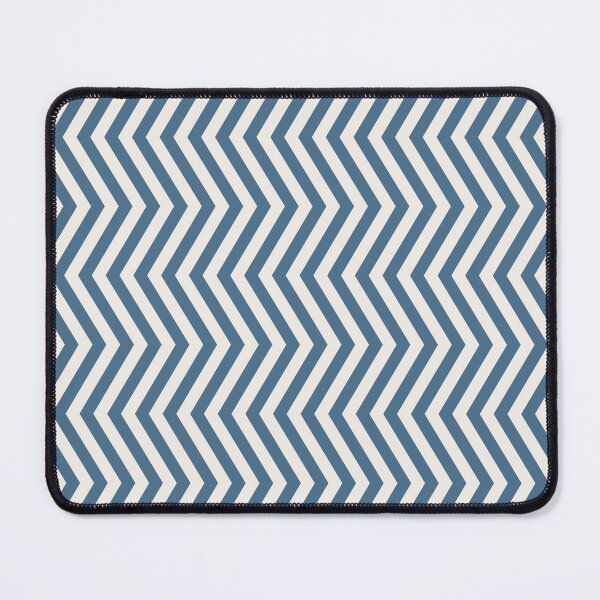 Item preview, Cream And Blue Chevron Pattern designed and sold by pattern-archive.