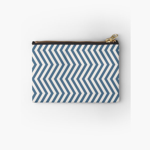 Item preview, Cream And Blue Chevron Pattern designed and sold by pattern-archive.