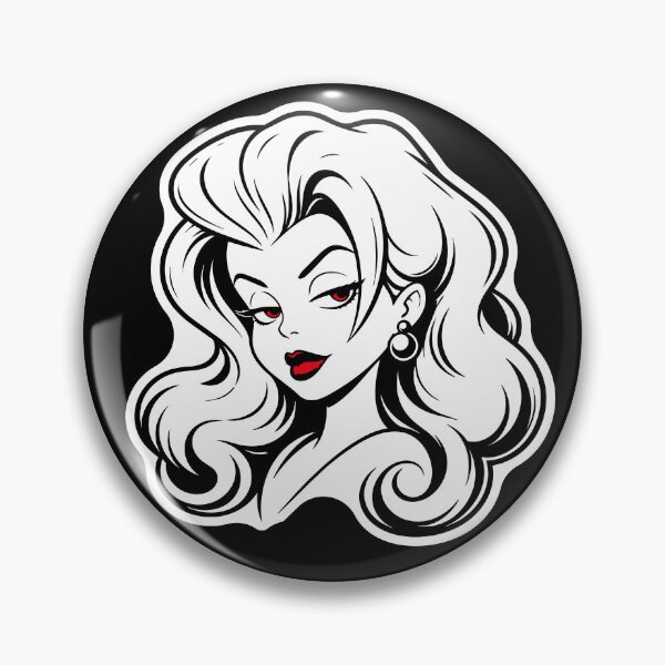 Aperçu de l'œuvre Pin-up mignonne aux yeux rouges créée et vendue par SendFuel.