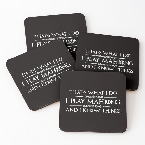 Item preview, Mahjong Player - I Play Mahjong and I Know Things Funny Gifts For Mah Jong Players designed and sold by merkraht.