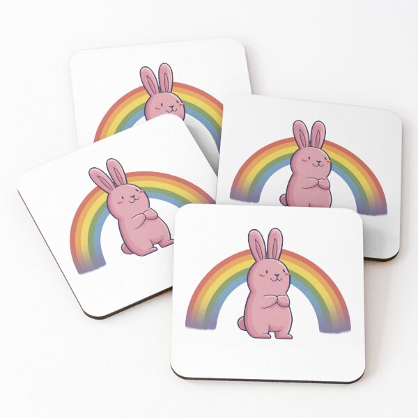 Item preview, Funny Rabbit Meme Humor Collection – Rainbow Happy Bunny Cartoon Meme Cute Funny Rabbit designed and sold by MiraLumeStudio.