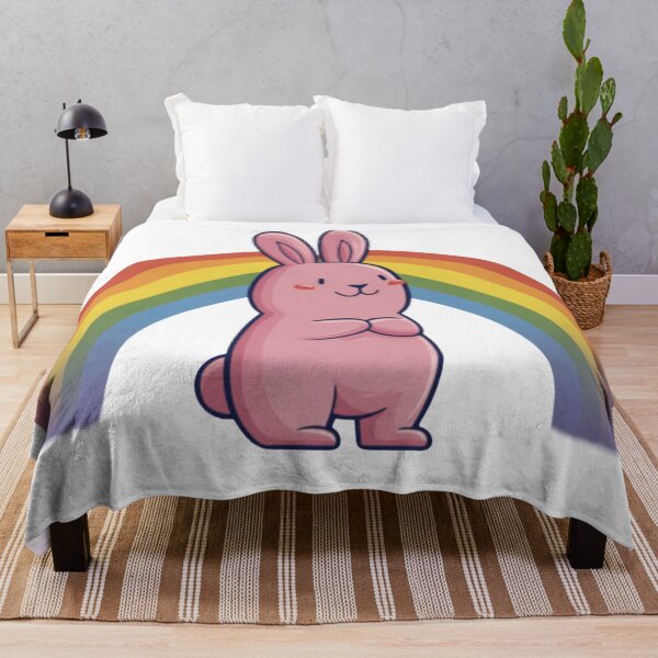Item preview, Funny Rabbit Meme Humor Collection – Rainbow Happy Bunny Cartoon Meme Cute Funny Rabbit designed and sold by MiraLumeStudio.