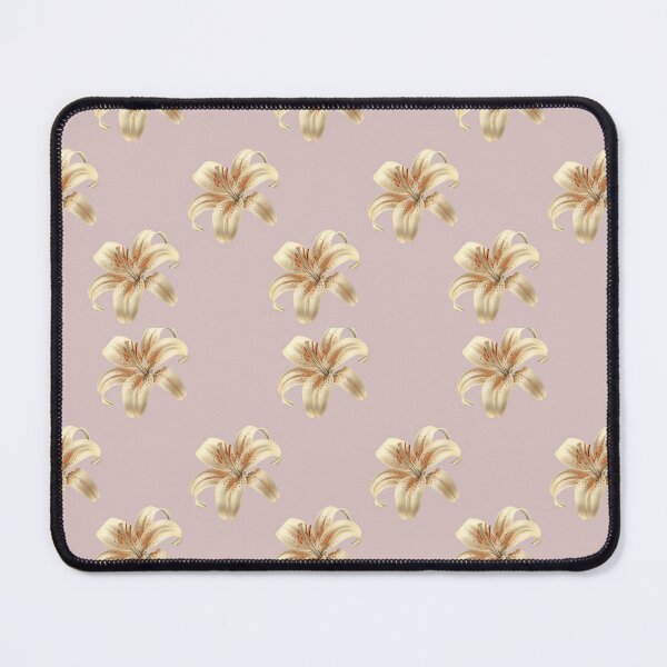 Item preview, Cream Lilies with Orange Accents on Pink  designed and sold by BriSher.
