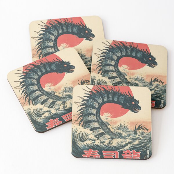 Item preview, Sushi Dragon – Japanese Retro Kaiju designed and sold by obstinator.