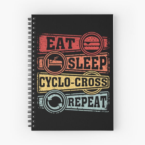 Item preview, Eat Sleep Cyclo-cross Repeat designed and sold by GabbyKash.