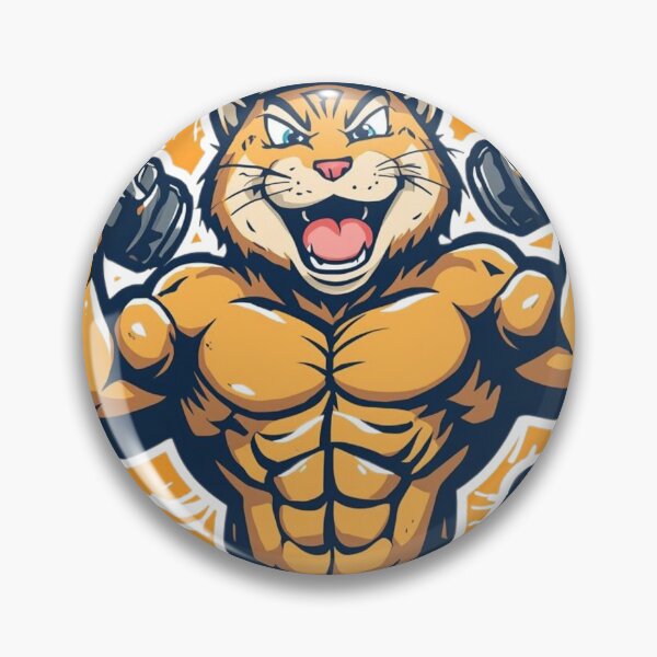 Item preview, Muscular Gym Cat Workout designed and sold by DB-Studio.