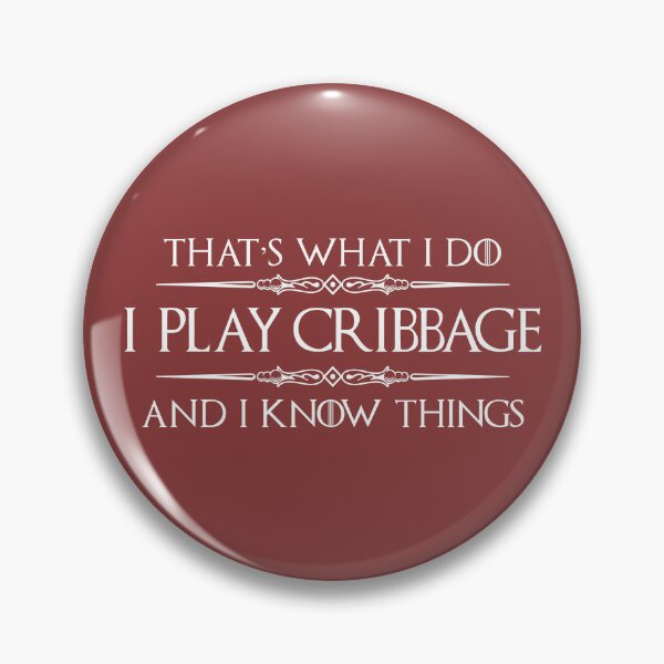 Item preview, Cribbage Player Gifts - I Play Cribbage & I Know Things Funny Gift for Cribbage Players & Lovers designed and sold by merkraht.